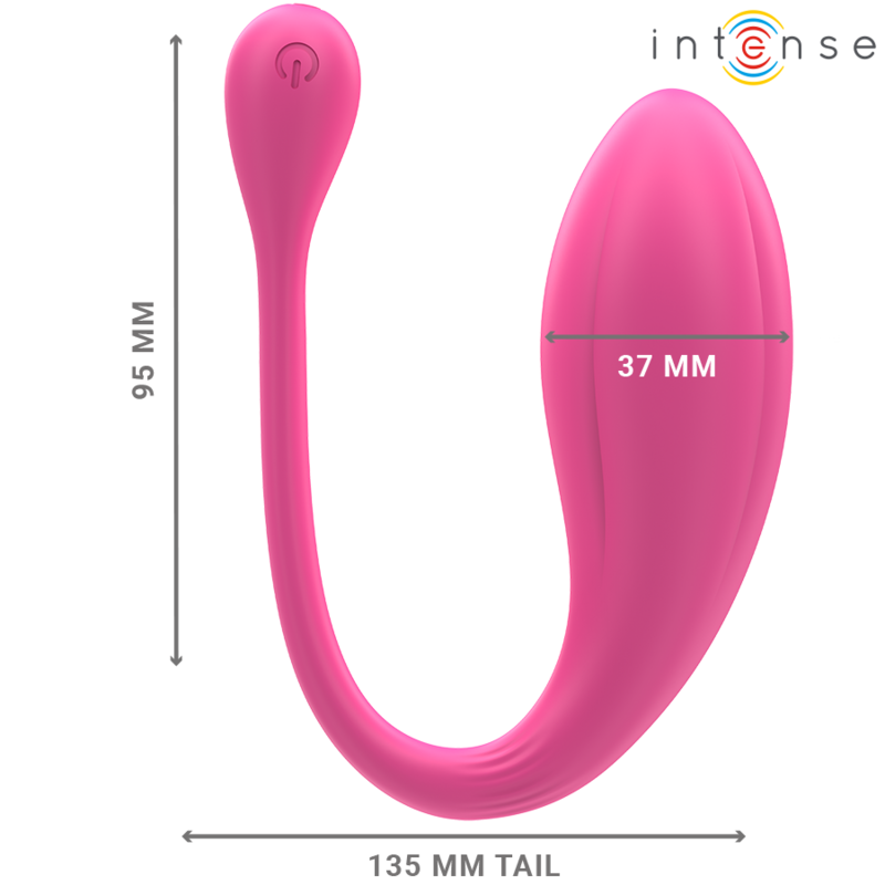 Janice – Vibratore a doppia stimolazione a forma di U rosa | 10 modalità | Telecomando - INTENSO