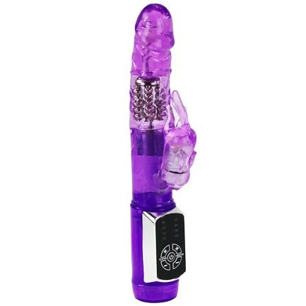 Vibratore Rabbit rotante con perline | 23,0 cm x 3,5 cm | BAILE Rabbit Passion Baron