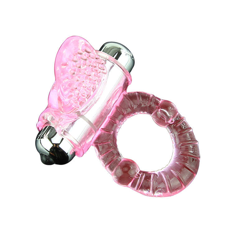 Anello vibrante per pene rosa | 10 modalità | 4,6 cm OD | BAILE