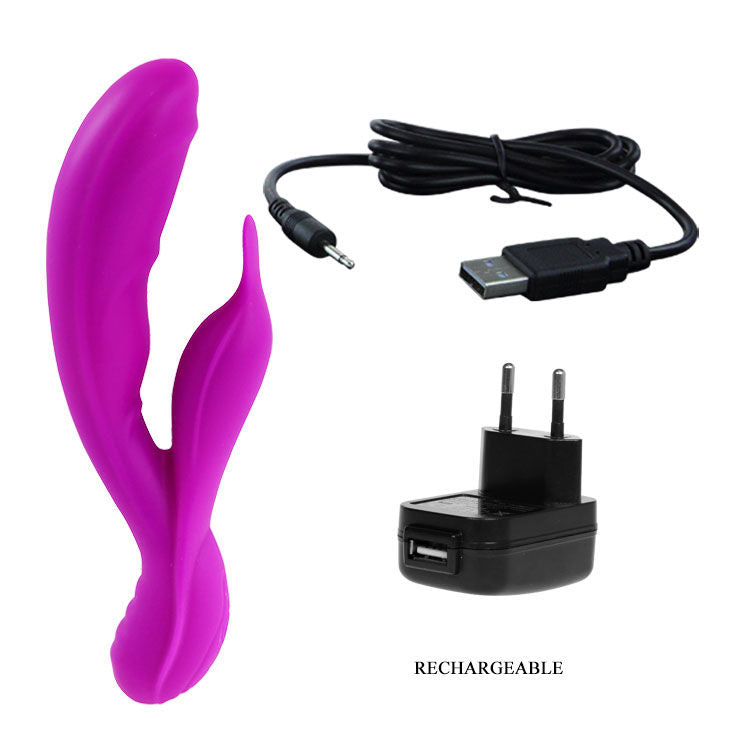 Vibratore e massaggiatore Highgrade Bliss Lilla | 21,0 cm x 3,7 cm | Ricaricabile tramite USB | PRETTY LOVE