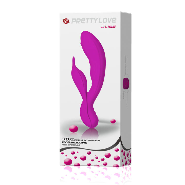 Vibratore e massaggiatore Highgrade Bliss Lilla | 21,0 cm x 3,7 cm | Ricaricabile tramite USB | PRETTY LOVE