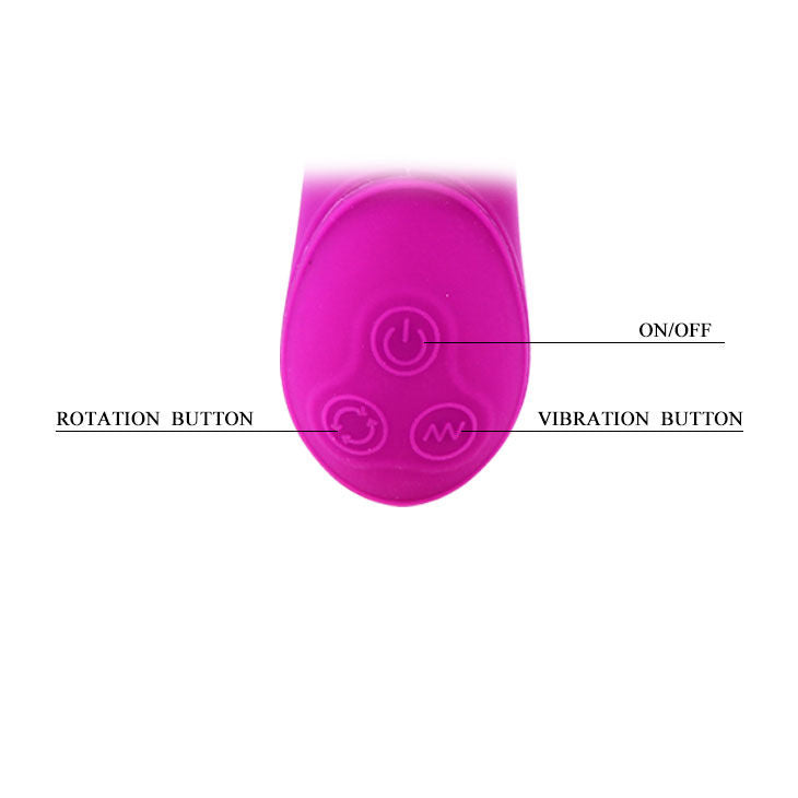 Vibratore rotante Highgrade Hale Lilla | 23,1 cm x 3,7 cm | PRETTY LOVE