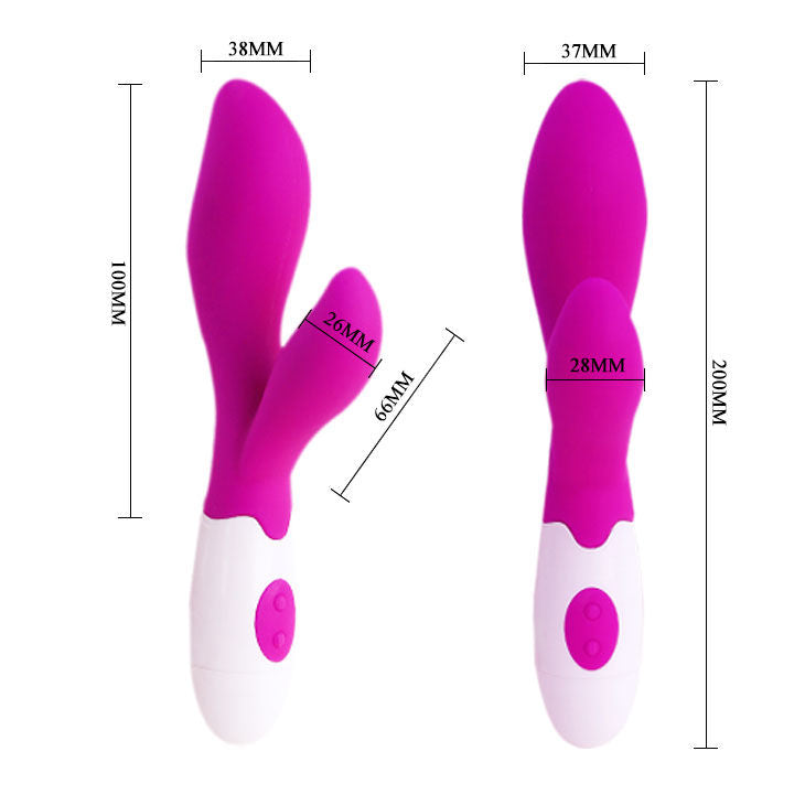Vibratore a forma di coniglio 20 cm × 3,8 cm – 30 modalità - PRETTY LOVE