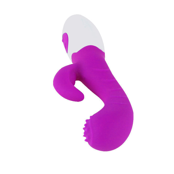 Pretty Love Arthur Vibratore a Coniglio in Silicone – 20 cm – Lilla/Bianco