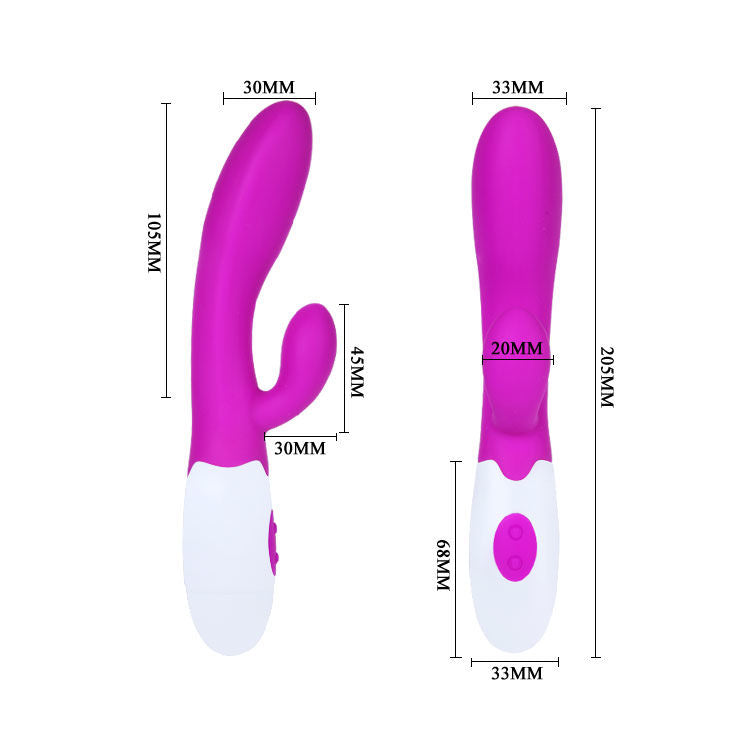 Vibratore Rabbit Flirtation Alvis - 20 cm - PRETTY LOVE