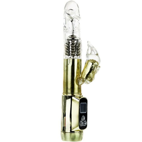 Vibratore Rabbit Siberia Passion Gold | Coniglio rotante, 5 velocità + 5 modalità | Impermeabile