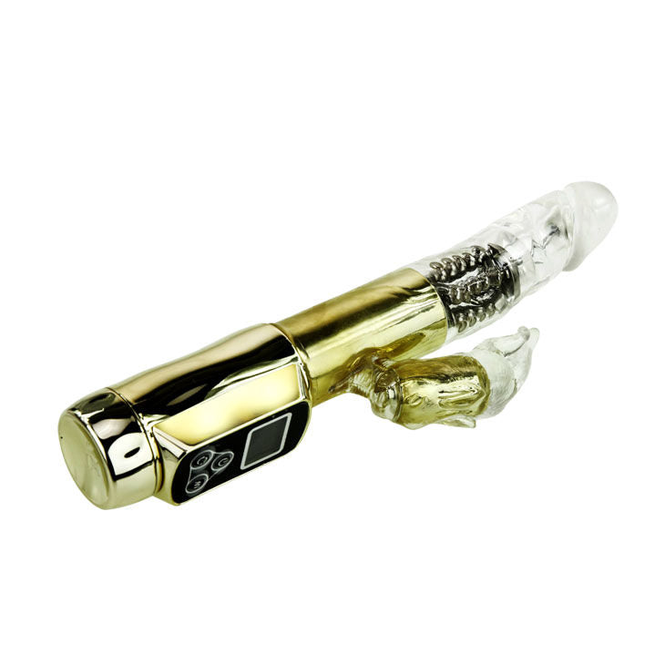 Vibratore Rabbit Siberia Passion Gold | Coniglio rotante, 5 velocità + 5 modalità | Impermeabile