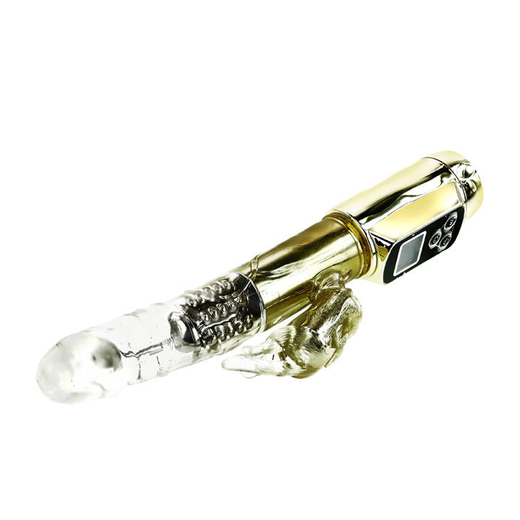 Vibratore Rabbit Siberia Passion Gold | Coniglio rotante, 5 velocità + 5 modalità | Impermeabile