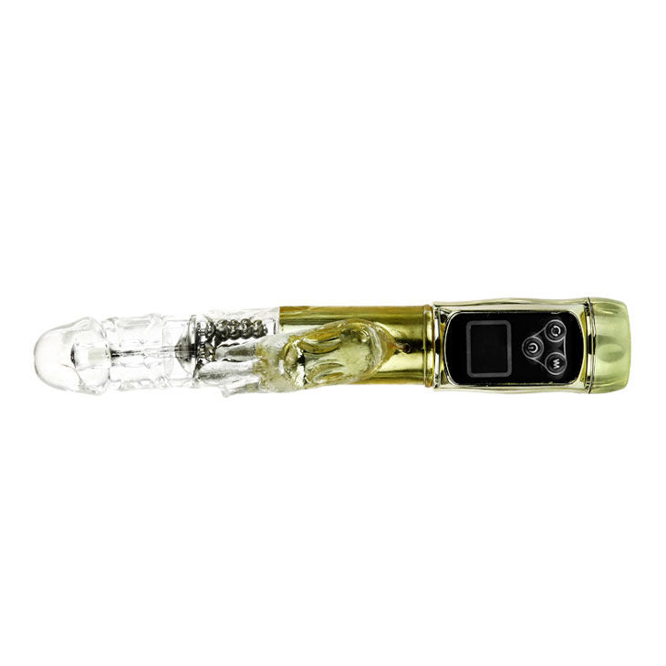 Vibratore Rabbit Siberia Passion Gold | Coniglio rotante, 5 velocità + 5 modalità | Impermeabile