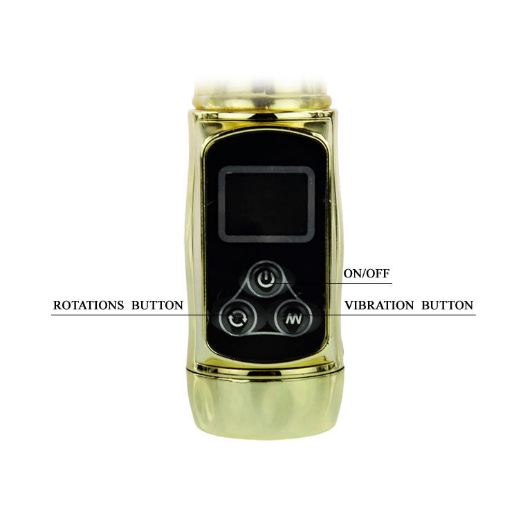 Vibratore Rabbit Siberia Passion Gold | Coniglio rotante, 5 velocità + 5 modalità | Impermeabile
