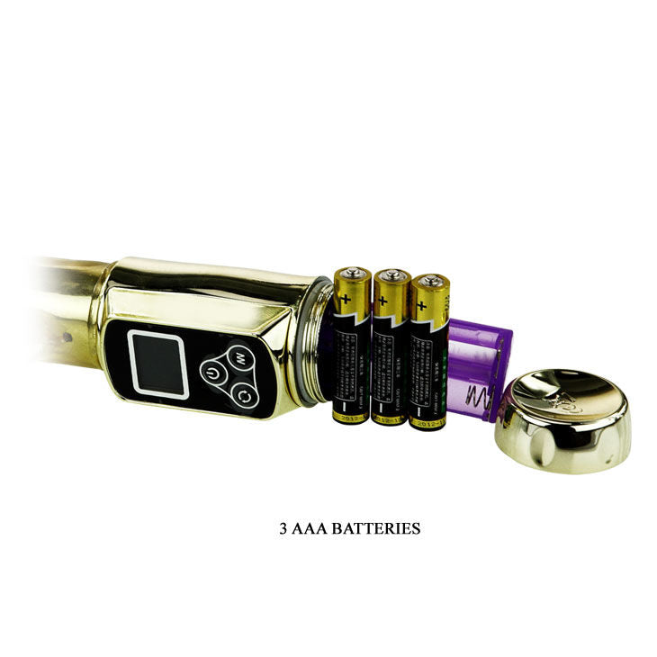 Vibratore Rabbit Siberia Passion Gold | Coniglio rotante, 5 velocità + 5 modalità | Impermeabile