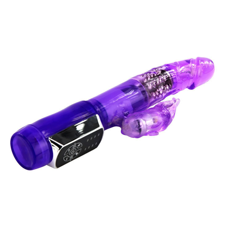Vibratore Rabbit rotante con perline | 23,0 cm x 3,5 cm | BAILE Rabbit Passion Baron