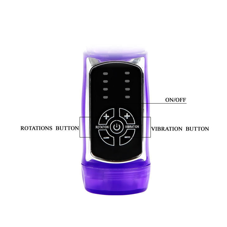 Vibratore Rabbit rotante con perline | 23,0 cm x 3,5 cm | BAILE Rabbit Passion Baron