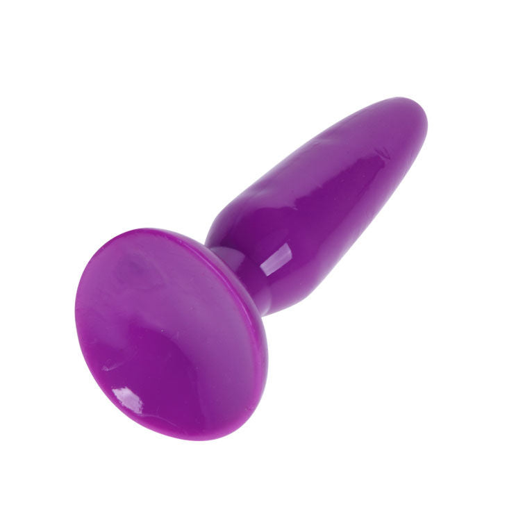 Piccolo plug anale in gelatina con ventosa rosa | 15 cm x 4 cm | BAILE