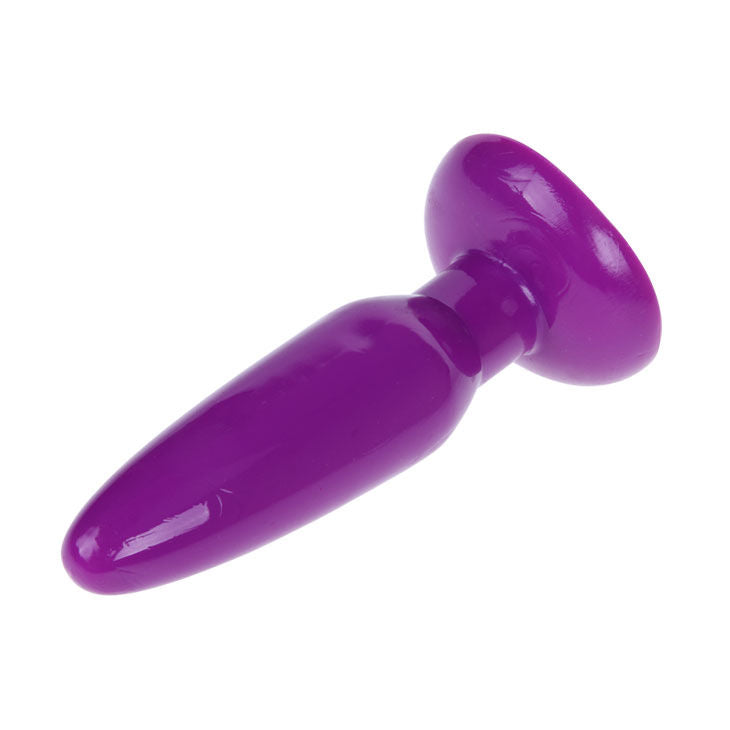 Piccolo plug anale in gelatina con ventosa rosa | 15 cm x 4 cm | BAILE