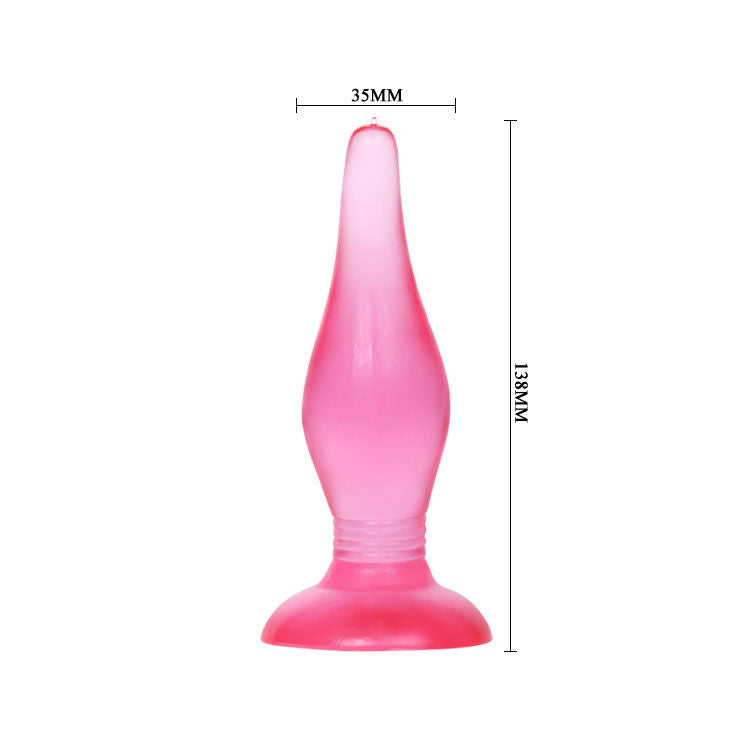 Plug anale morbido al tatto lilla | 14,2 cm x 3,9 cm | BAILE