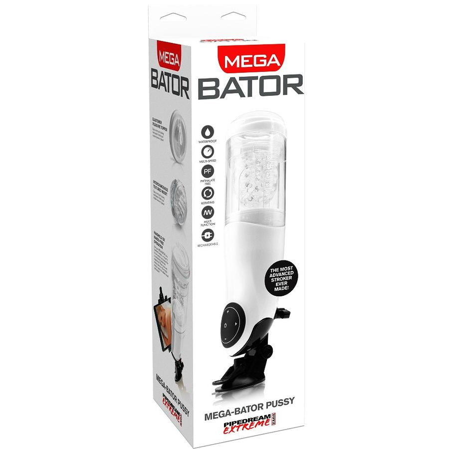 EXTREME TOYZ - PDX MEGA BATOR USB MASTURBATORE MASCHILE VAGINA BIANCO
