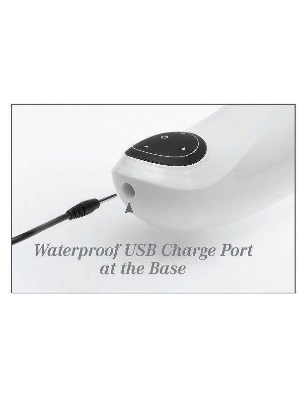 EXTREME TOYZ - PDX MEGA BATOR USB MASTURBATORE MASCHILE VAGINA BIANCO