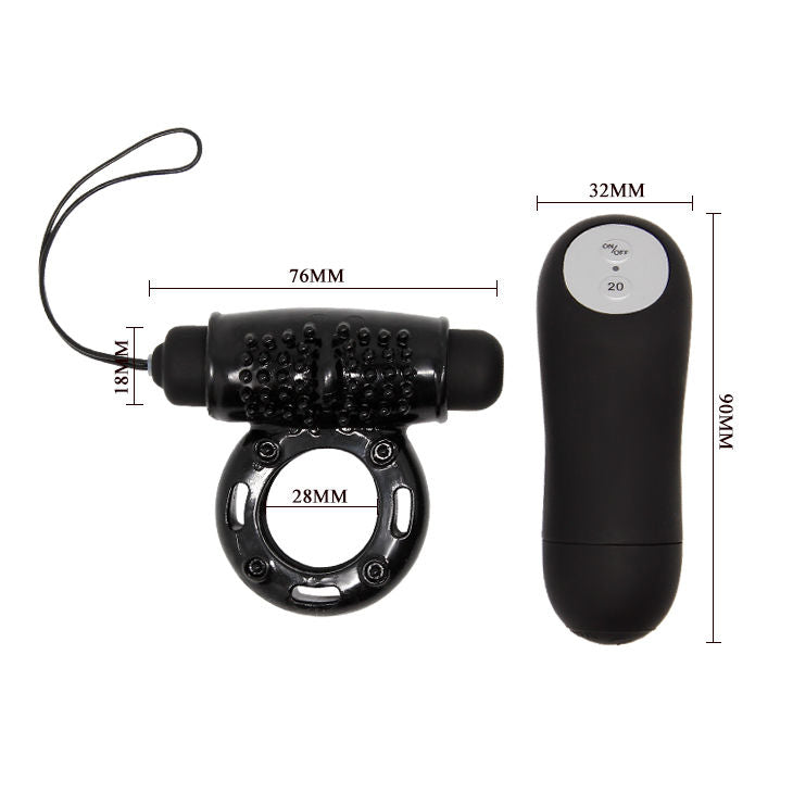 BAILE - TELECOMANDO AD ANELLO NERO 20V