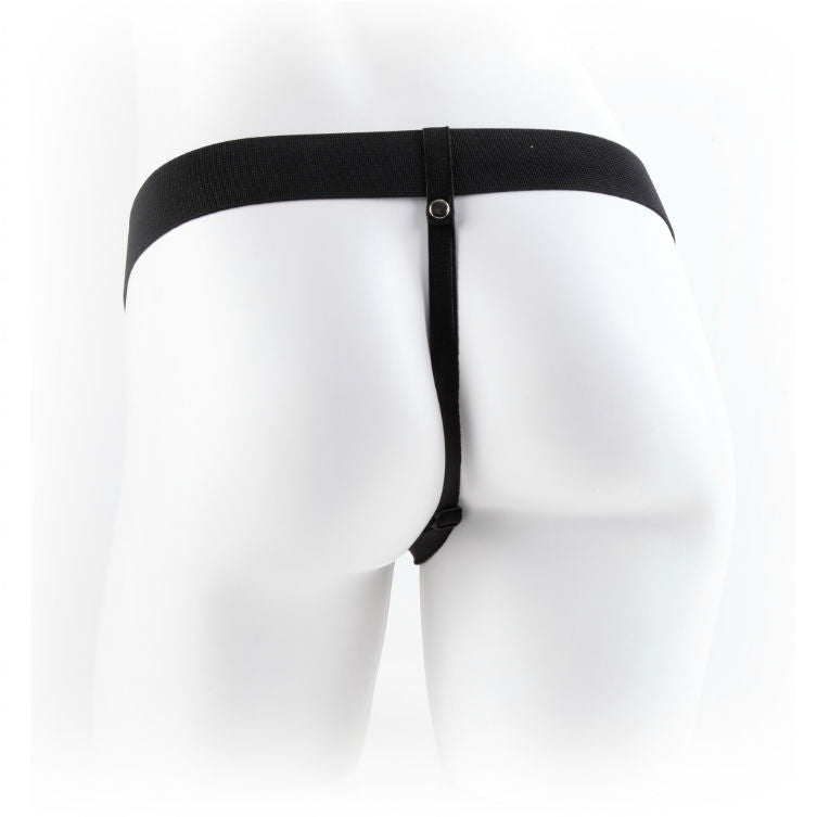 Strap-On cavo con palline | 22,9 cm x 4,6 cm | Serie Fetish Fantasy