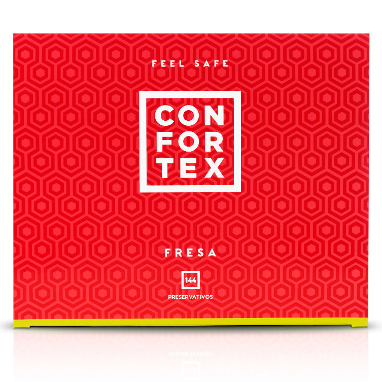 Preservativi CONFORTEX alla fragola 53 mm – 144 unità