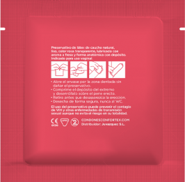 Preservativi CONFORTEX alla fragola 53 mm – 144 unità
