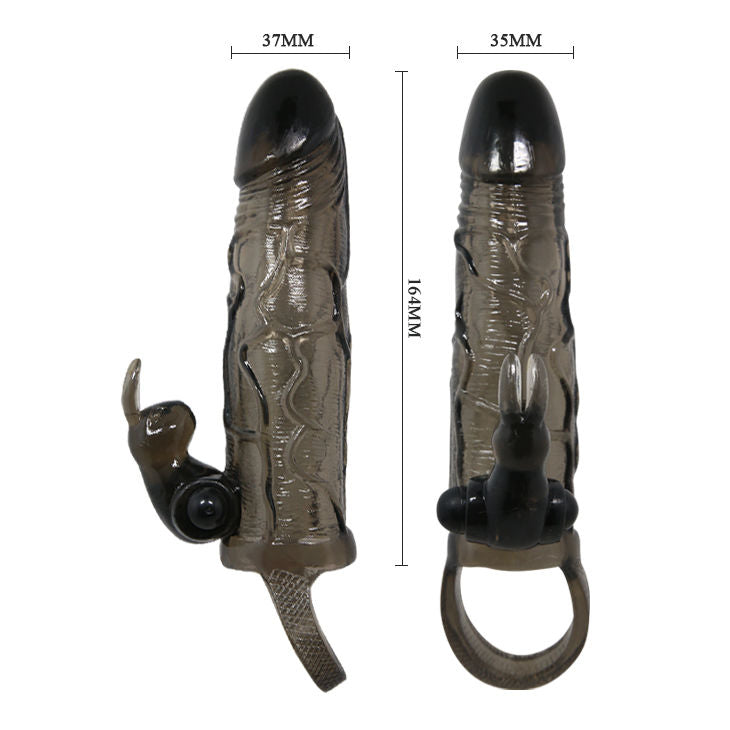 BAILE - BRAVE MAN COPERTURA PENE CON CONIGLIO NERO 16,5 CM