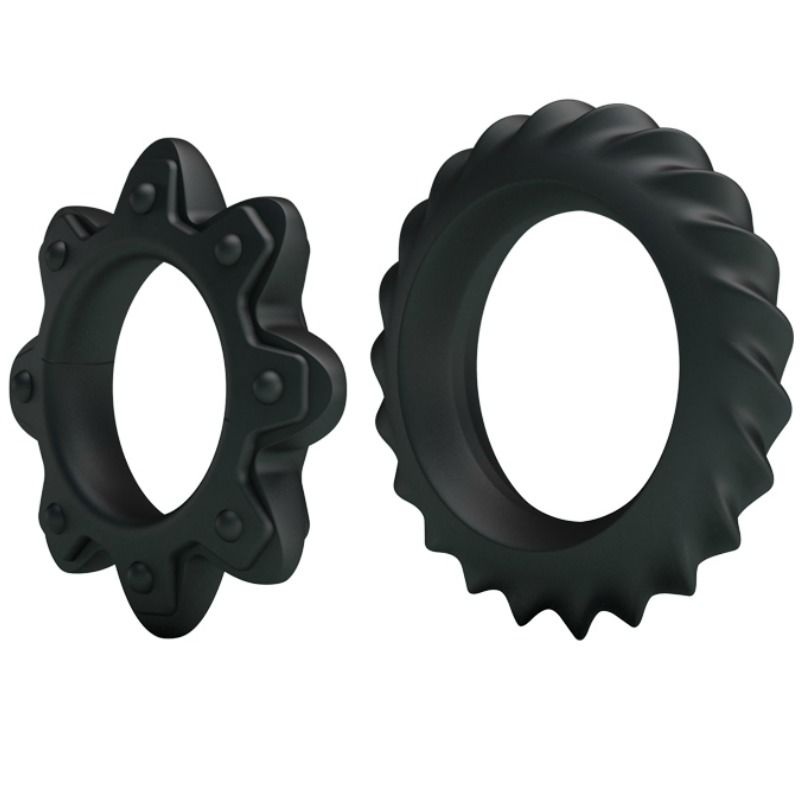 BAILE - KIT 2 ANELLI IN SILICONE FIORITI