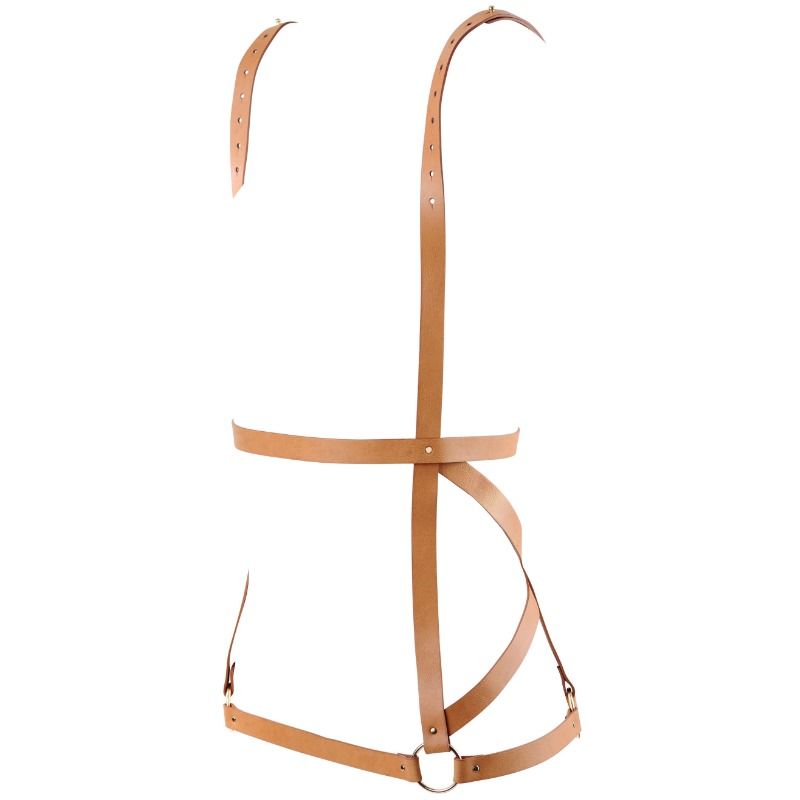 BIJOUX - INDISCRETS MAZE HARNESS DRESS SHAPE MARRONE