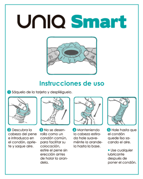 UNIQ - PRESERVATIVI INTELLIGENTI SENZA LATTICE PER LA PRE-EREZIONE, 3 UNITÀ