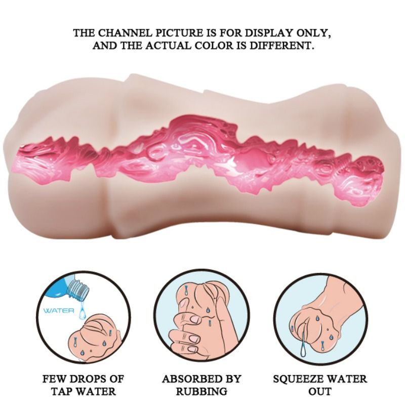 Masturbatore vaginale Crazy Bull Waterskin con proiettile vibrante