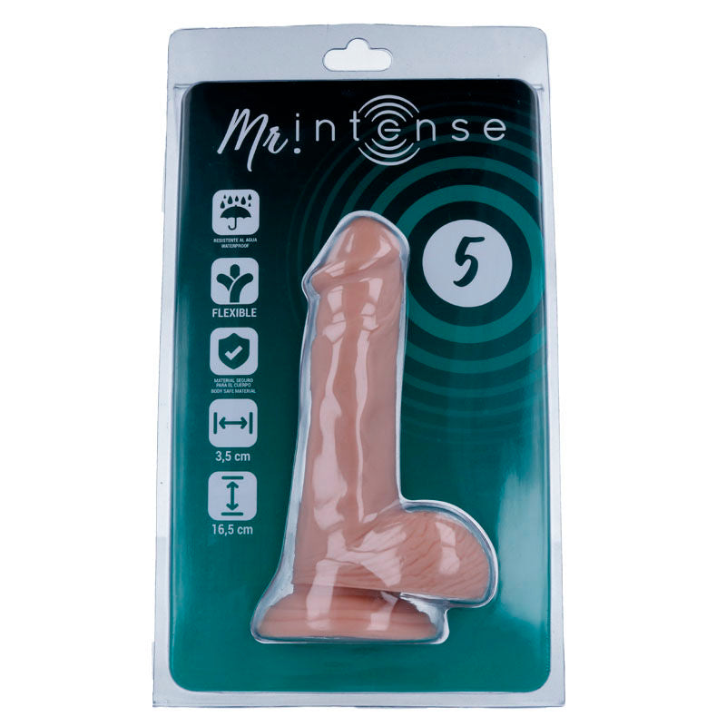 Dildo realistico lunghezza 16,5 cm x 3,5 cm con ventosa - MR INTENSE