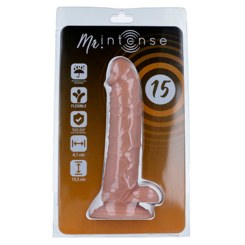 Dildo realistico 19,5 cm x 4,1 cm (Ø4,1 cm) con ventosa - MR INTENSE