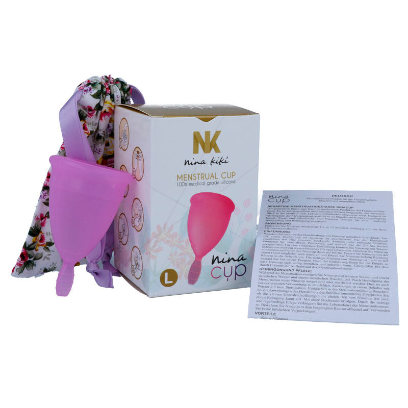 Coppetta mestruale taglia L | Viola | Silicone di grado medico | NINA KIKÍ