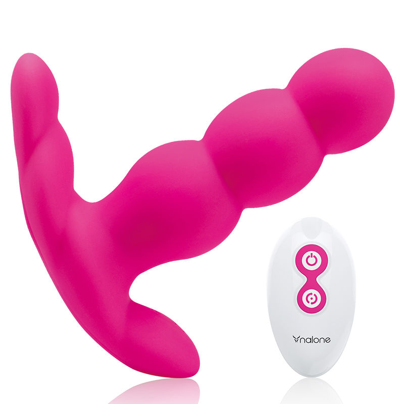 NALONE - VIBRATORE ANALE PERLA TELECOMANDO NERO