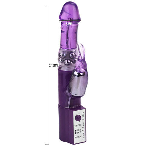 Hot Lady II Rabbit Pearl Rotator – 24 cm × 3,6 cm – BAILE