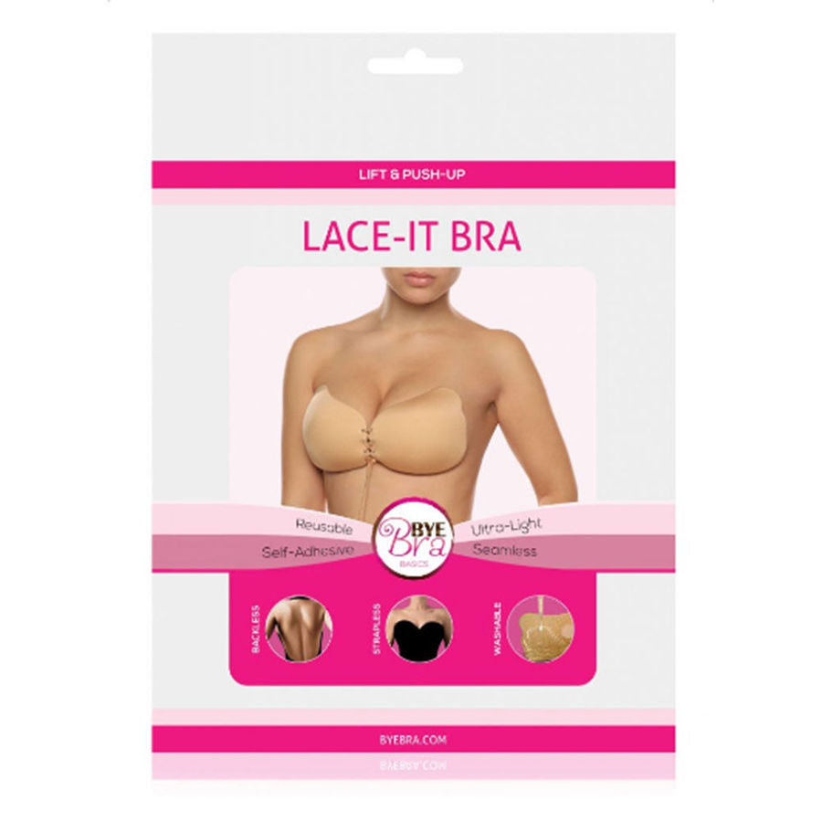 BYE-BRA - LACE-IT ENHANCEMENT PUSH-UP NERO COPPA D
