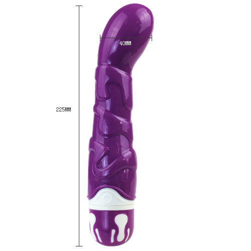 BAILE - Vibratore realistico a 10 velocità in silicone viola