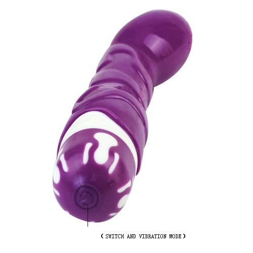 BAILE - Vibratore realistico a 10 velocità in silicone viola