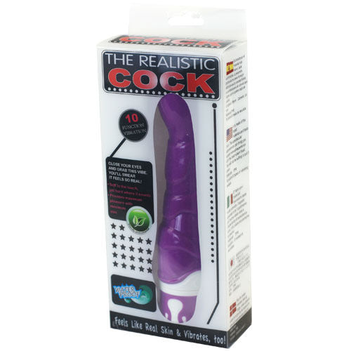 BAILE - Vibratore realistico a 10 velocità in silicone viola