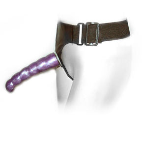 Strap-On a doppia penetrazione con dildo punto G 17 cm lilla – Baile