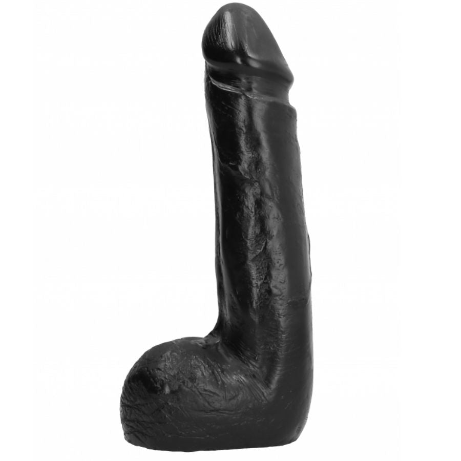 Dildo realistico nero morbido | 20 cm x 4,5 cm | TUTTO NERO