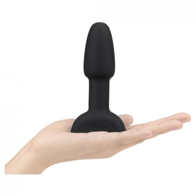 B-VIBE - PLUG ANALE CON TELECOMANDO PER RIMMING, NERO PICCOLO
