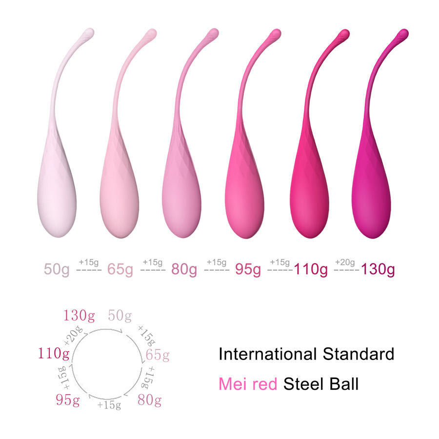 LESLIE - KEGEL FIT SET PER L'ALLENAMENTO DEI MUSCOLI PELVICI 6 PESI
