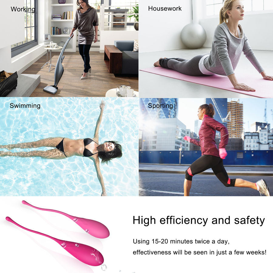 LESLIE - KEGEL FIT SET PER L'ALLENAMENTO DEI MUSCOLI PELVICI 6 PESI