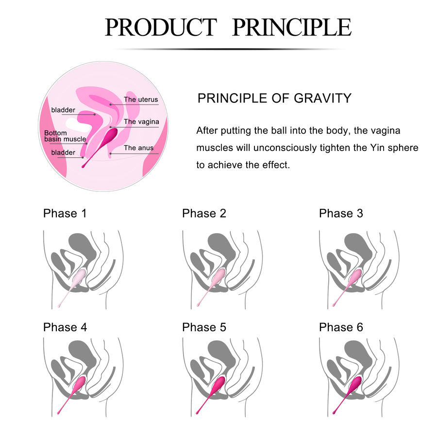 LESLIE - KEGEL FIT SET PER L'ALLENAMENTO DEI MUSCOLI PELVICI 6 PESI