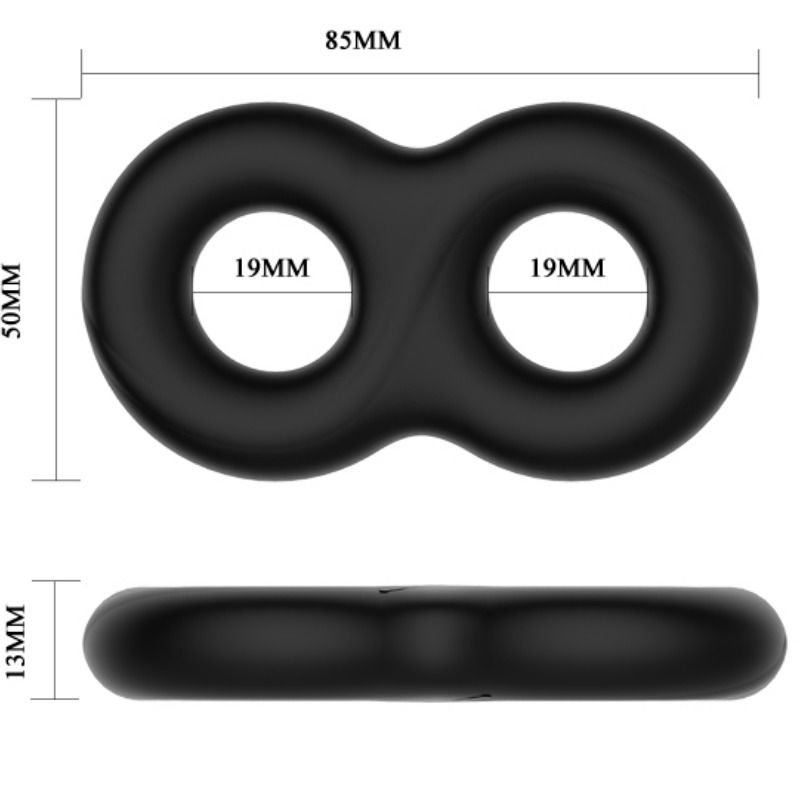 CRAZY BULL - DOPPIO ANELLO MEDICO IN SILICONE