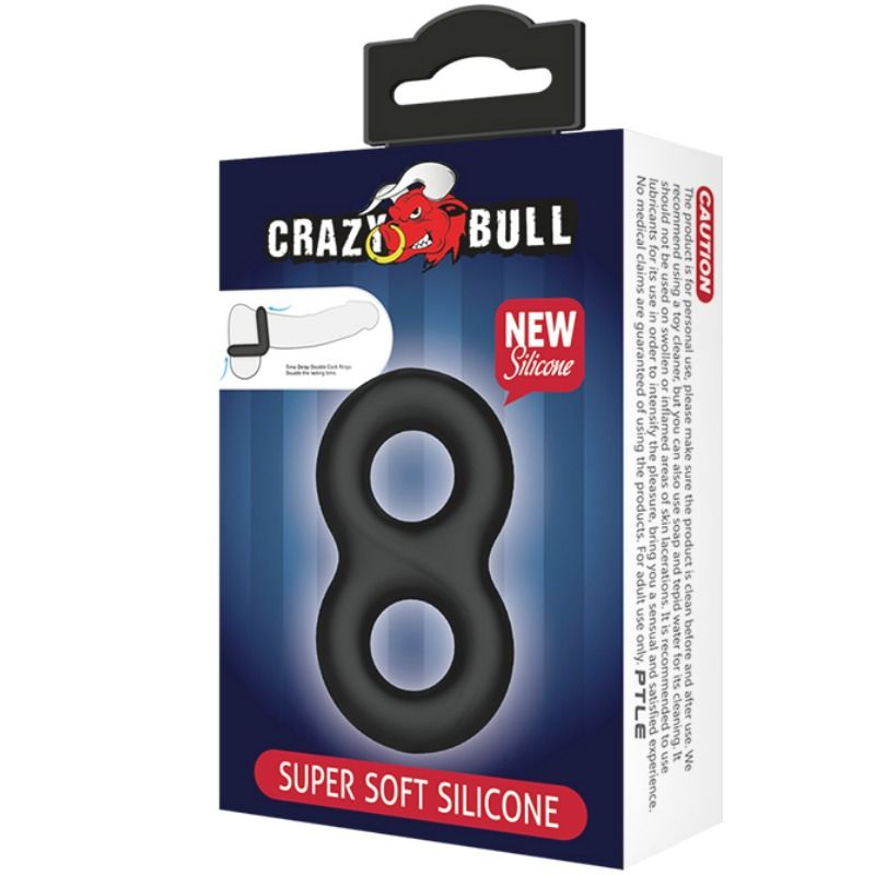 CRAZY BULL - DOPPIO ANELLO MEDICO IN SILICONE