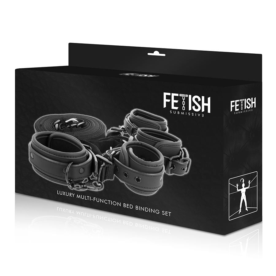 FETISH SUBMISSIVE - SET DI MANETTE E LACCI CON FODERA IN NOPRENE