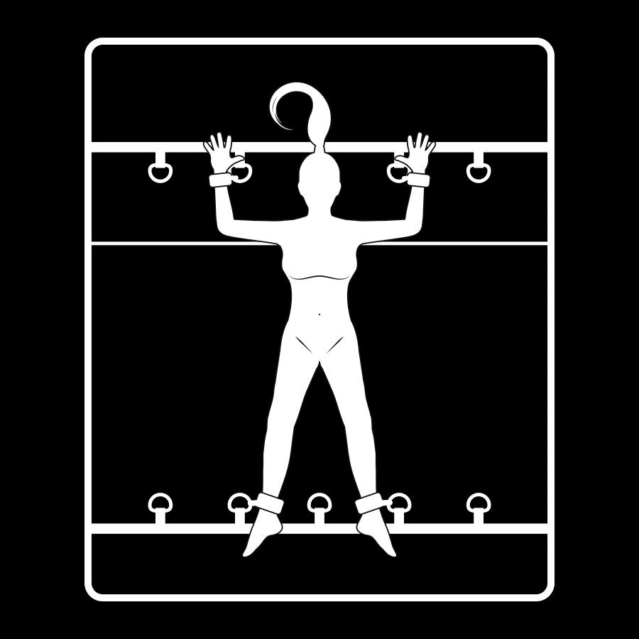 FETISH SUBMISSIVE - SET DI LACCI DA LETTO DI LUSSO CON FODERA IN NOPRENE